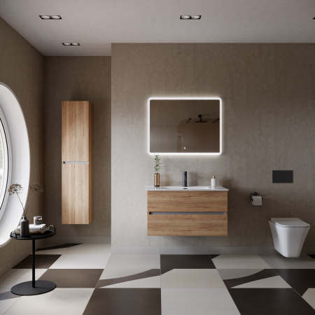 Тумба под раковину Sancos  Urban UR90EG дуб галифакс натуральный